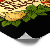 Preggo Sauce Costume Funny Pregnancy Announcement  ポスター (角)