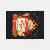 Preggo Sauce Pasta Pregnancy Announcement Funny 67 フリースブランケット (正面(横))