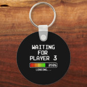 Pregnancy Announcement 2026 Waiting For Player 3 D キーホルダー (正面)