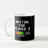 Pregnancy Announcement 2026 Waiting For Player 3 D コーヒーマグカップ (左)