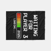Pregnancy Announcement 2026 Waiting For Player 3 D フリースブランケット (正面(横))