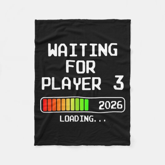 Pregnancy Announcement 2026 Waiting For Player 3 D フリースブランケット (正面)