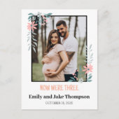 Pregnancy Announcement | Baby Card  ポストカード (正面)