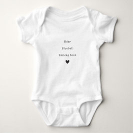 Pregnancy Announcement Baby Family Name Romper ベビーボディスーツ