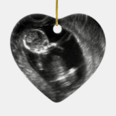 Pregnancy Announcement Custom Grandma Aunt Gift セラミックオーナメント (裏面)