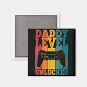 Pregnancy Announcement Dad Level Unlocked New Dadd マグネット (正面/裏面)