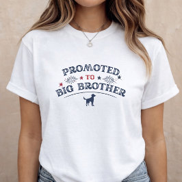 Pregnancy Announcement Dog Big Brother 4th of July Tシャツ