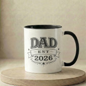 Pregnancy Announcement Gift Dad Est 2026 マグカップ