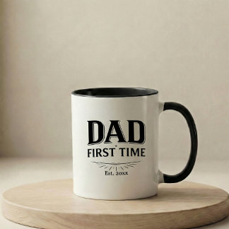 Pregnancy Announcement Gift First Time Dad マグカップ