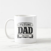 Pregnancy Announcement Gift Future Dad マグカップ (左)