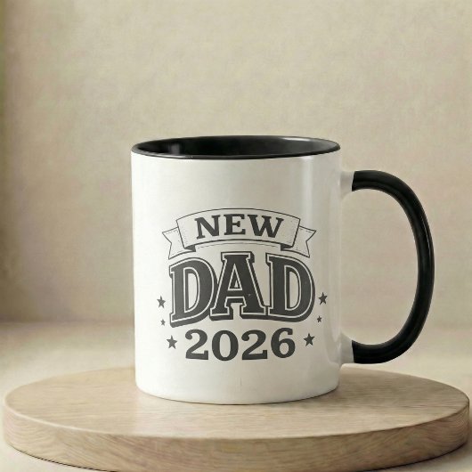 Pregnancy Announcement Gift New Dad 2026 マグカップ