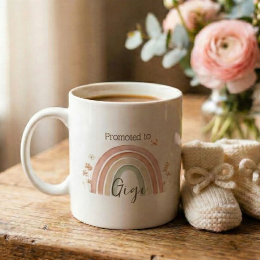 Pregnancy Announcement Gigi Gift コーヒーマグカップ