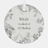 Pregnancy Announcement Grandparents Due Date ガラスオーナメント (裏面)