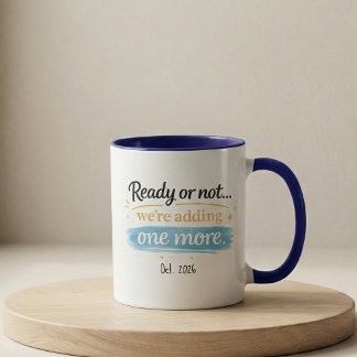 Pregnancy Announcement Mug Ready Or Not マグカップ