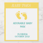 Pregnancy Announcement Personalized Wine Label ワインラベル (シングルラベル)