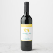 Pregnancy Announcement Personalized Wine Label ワインラベル (正面)