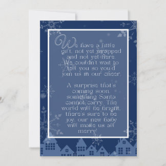 Pregnancy Announcement Poem Card | Holiday Theme シーズンカード