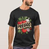 Pregnancy Announcement Prego Pasta Sauce Funny Pre Tシャツ (正面)