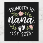 Pregnancy Announcement Promoted to Nana 2026  ワインラベル (シングルラベル)
