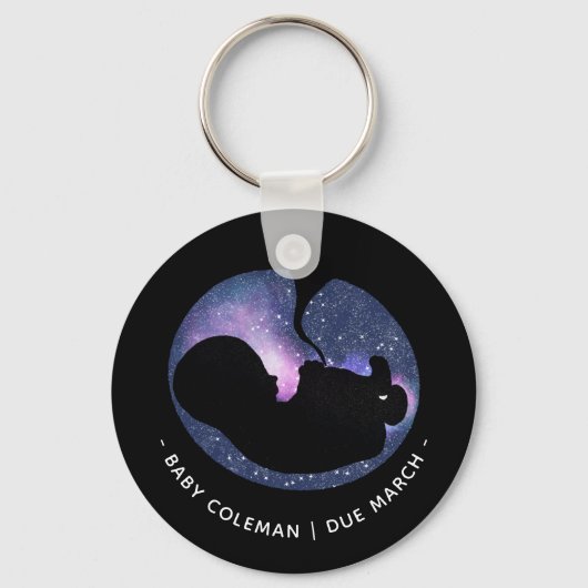 Pregnancy Announcement Stars Baby Spiritual  キーホルダー (正面)