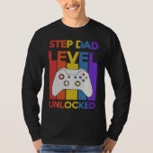 Pregnancy Announcement Step Dad Level Unlocked Soo Tシャツ (正面)