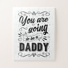 Pregnancy Announcement to Husband Black and White ジグソーパズル