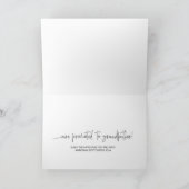 Pregnancy Baby Reveal Dad Grandfather to Be Card カード (内部)