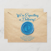 Pregnancy Flat Announcement Card 案内状 (正面/裏面)