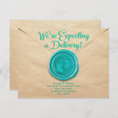 Pregnancy Flat Announcement Card 案内状 (正面/裏面)