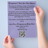 Pregnancy Help/After Abortion Care Flyer チラシ (手)