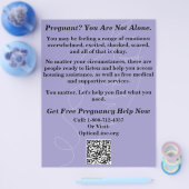 Pregnancy Help/After Abortion Care Flyer チラシ (シングル)