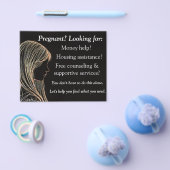 Pregnancy help and after abortion flyer チラシ (シングル)
