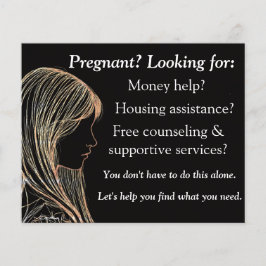 Pregnancy help and after abortion flyer チラシ