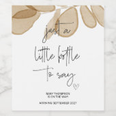 Pregnancy New Baby on Way Announcement Mom to Be ワインラベル (シングルラベル)