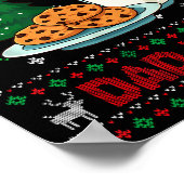 Pregnancy New Mom Baby Pregnant Christmas Matching ポスター (角)