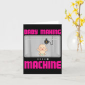 Pregnancy Reveal &amp; Announcement Baby Making Ma カード (黄色い花)