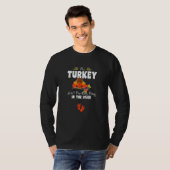 Pregnancy Reveal Thanksgiving Turkey Pregnancy Tシャツ (正面フル)