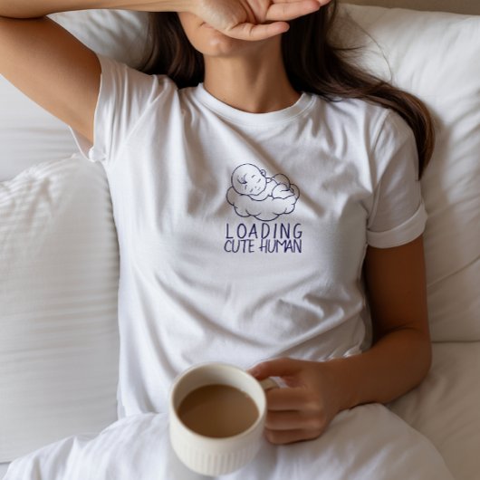 Pregnant First Mothers Day blue T-Shirt Tシャツ