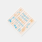 Pregnant & Poolside Summer Pool Party Baby Shower スタンダードカクテルナプキン (角)