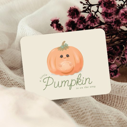 Pregnant Pumpkin | Little Pumpkin Pregnancy 案内状
