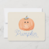 Pregnant Pumpkin | Little Pumpkin Pregnancy 案内状 (正面)