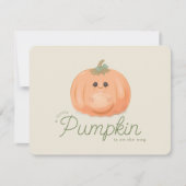 Pregnant Pumpkin | Little Pumpkin Pregnancy 案内状 (正面)