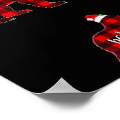 Pregnant Women Mom Mama Bear Pregnancy Christmas P ポスター (角)