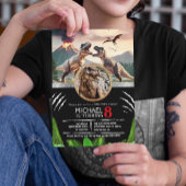 Prehistoric Dinosaur T-rex Birthday Party 招待状