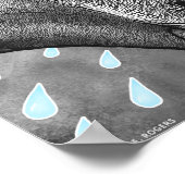 Prehistoric Portraits Poster - Black and White ポスター (角)