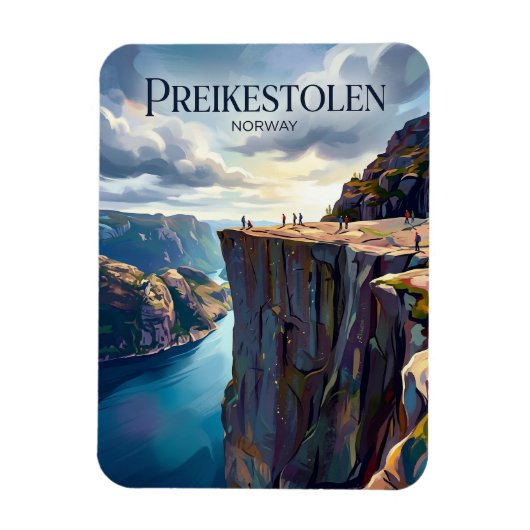 Preikestolen Norway マグネット (縦)