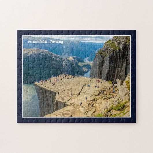 Preikestolen Norway Pulpit Rock Panorama ジグソーパズル (横)