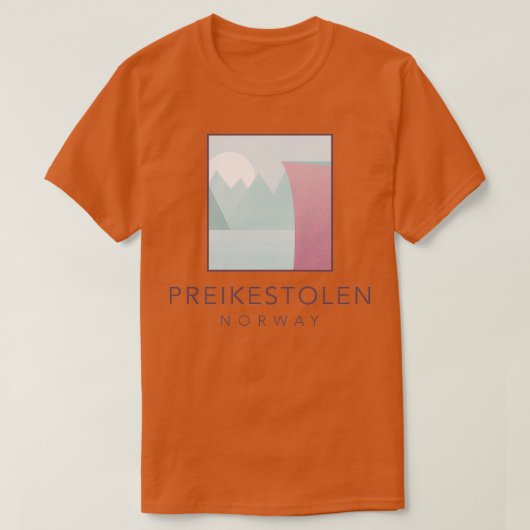 Preikestownノルウェー Tシャツ (デザイン正面)