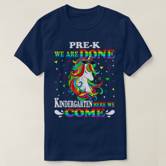 PreKここで幼稚園を終わ来ったウニ Tシャツ (デザイン正面)