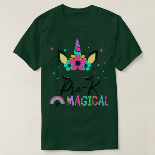 PreKは魔法の分隊新学期ユニコーン最初 Tシャツ (デザイン正面)